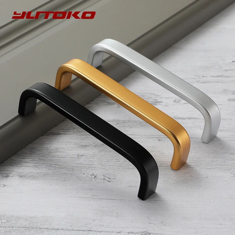 YUTOKO Zinc Aolly Silver Cabinet Handles Simple style Kitchen Cupboard Pulls Drawer Knobs Fashion Furniture Handle Door Hardware
YUTOKO Zinc Aolly Silver Cabinet Handles Simple style Kitchen Cupboard Pulls Drawer Knobs Fashion Furniture Handle Door Hardware