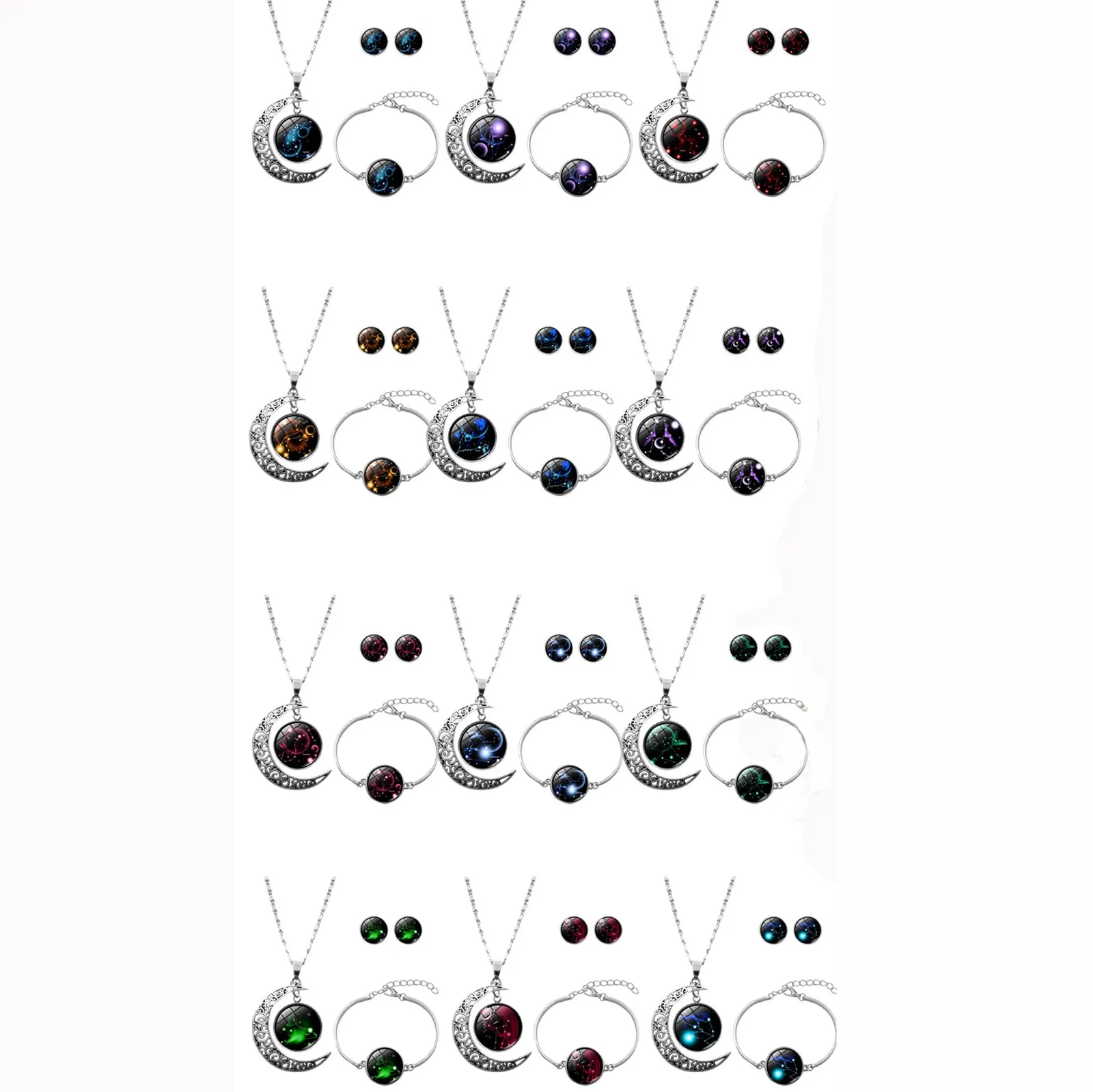 Necklace For Women 12 Constellation Moon Pendant Necklace Earring Bracele GiftS for Mom Present for Women 2021
Necklace For Women 12 Constellation Moon Pendant Necklace Earring Bracele GiftS for Mom Present for Women 2021