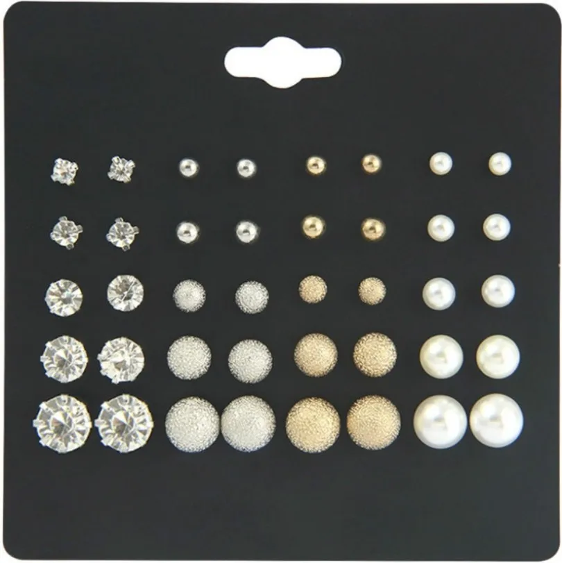 20 Pairs of Earrings Set for Women 2021 Trend Korean Style Female Six-claw Zircon Stud Earrings for Girls Jewelry Wholesale
20 Pairs of Earrings Set for Women 2021 Trend Korean Style Female Six-claw Zircon Stud Earrings for Girls Jewelry Wholesale