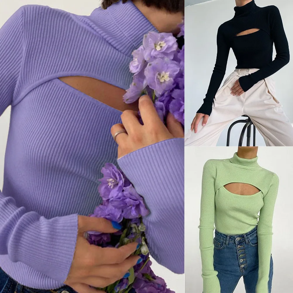 Y2K Vintage Seaxy Casual Women Turtleneck Long Sleeve Slim Pullovers Solid Knitted Ribbed Hollow Out Dating Club Party Tops
Y2K Vintage Seaxy Casual Women Turtleneck Long Sleeve Slim Pullovers Solid Knitted Ribbed Hollow Out Dating Club Party Tops