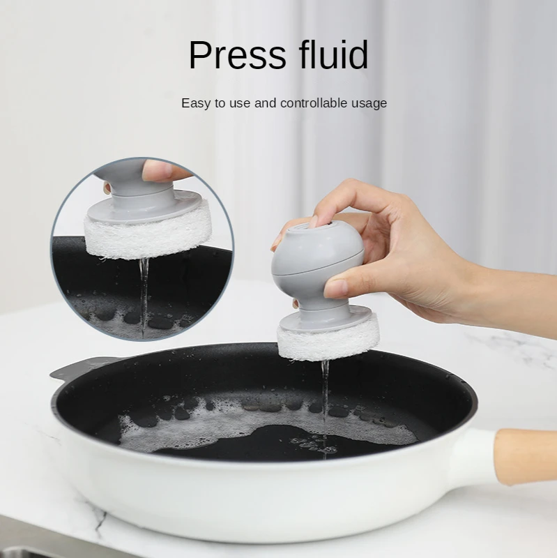 Kitchen Non-stick Oil Degreasing Press Pot Washing Brush Automatic Liquid Filling Brush Pot Utensils Cleaning Brush
Kitchen Non-stick Oil Degreasing Press Pot Washing Brush Automatic Liquid Filling Brush Pot Utensils Cleaning Brush