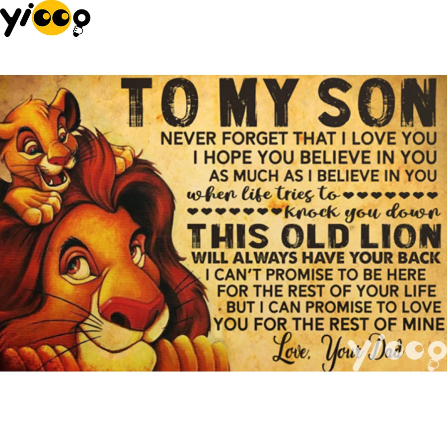 Full Square/Round drill diamond Painting 5D DIY diamond embroidery my son lion king Diamond mosaic Home Decor Gift BX0626
Full Square/Round drill diamond Painting 5D DIY diamond embroidery my son lion king Diamond mosaic Home Decor Gift BX0626