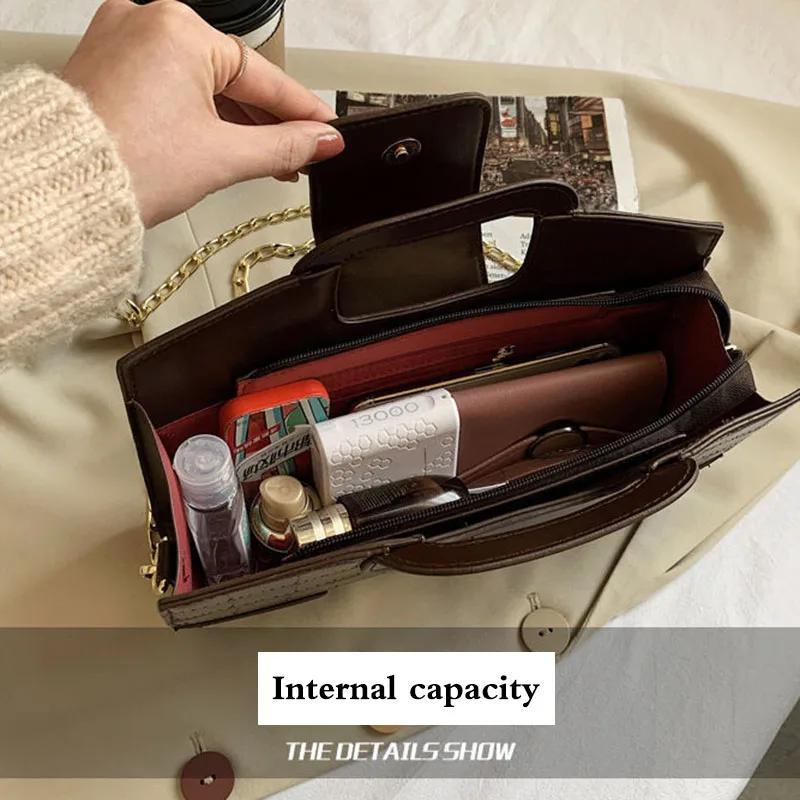 Vintage Crocodile Pattern Bags For Women Luxury Trendy Fashion Square Bag Female All-match Chain Shoulder Handbag Female
Vintage Crocodile Pattern Bags For Women Luxury Trendy Fashion Square Bag Female All-match Chain Shoulder Handbag Female