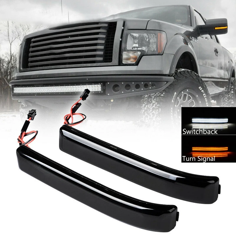 2Pcs Car Dynamic Switchback LED Side Mirror Marker Light Turn Signal for Ford F150 2010-2014
2Pcs Car Dynamic Switchback LED Side Mirror Marker Light Turn Signal for Ford F150 2010-2014
