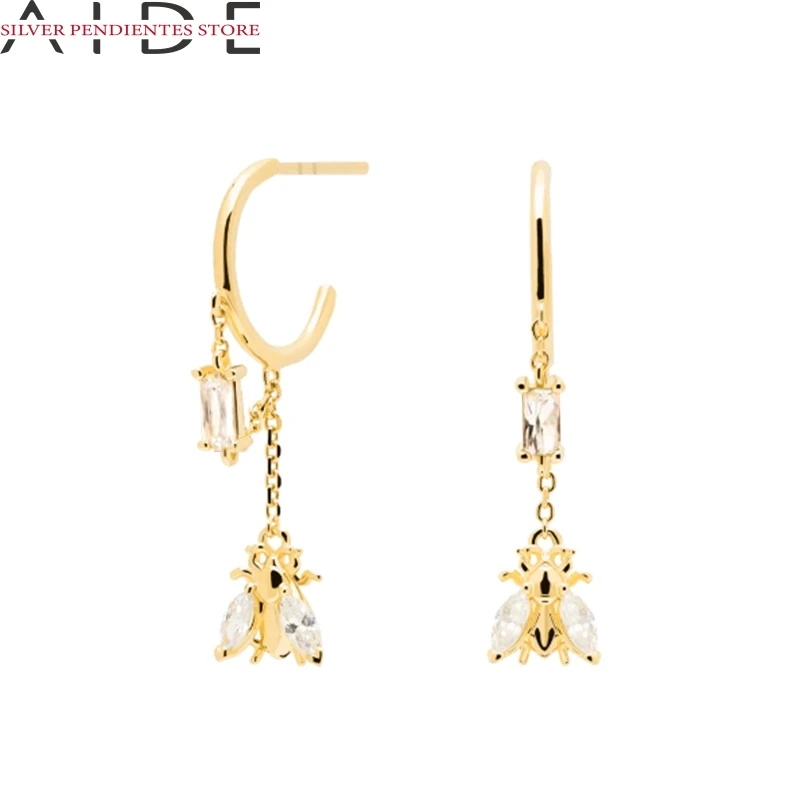 AIDE Mini 925 Sterling Silver Stud Earrings For Women 2021 Trend White Zircon Earrings Gold Butterfly Jewelry Pendientes Plata
AIDE Mini 925 Sterling Silver Stud Earrings For Women 2021 Trend White Zircon Earrings Gold Butterfly Jewelry Pendientes Plata