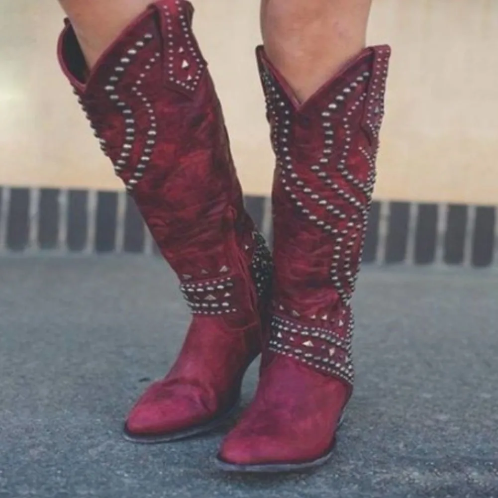 DoraTasia New Big Size 34-43 Female Knee High Boots Round Toe Square Med Heels Rivet Zip Boots Women 2020 Retro Shoes Woman
DoraTasia New Big Size 34-43 Female Knee High Boots Round Toe Square Med Heels Rivet Zip Boots Women 2020 Retro Shoes Woman