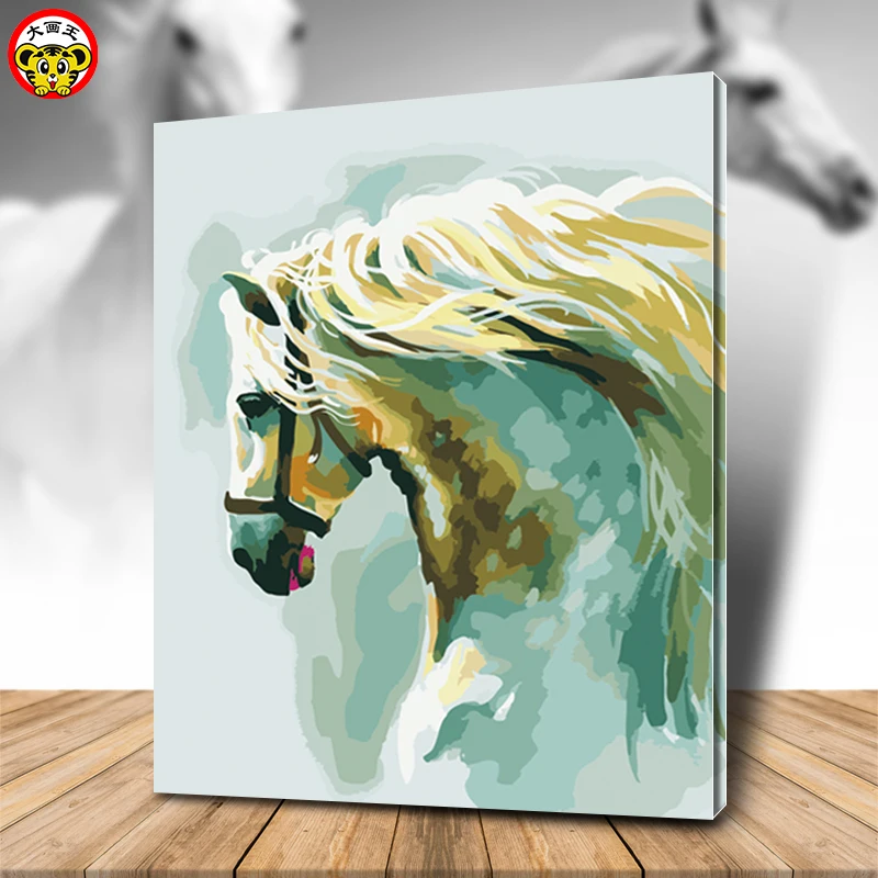 painting by numbers art paint by number Fill the color on the canvas, white horse, decorate the living room
painting by numbers art paint by number Fill the color on the canvas, white horse, decorate the living room