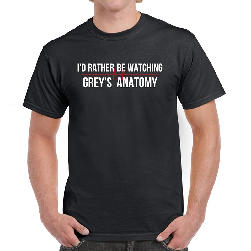 Grey's Anatomy T-shirt Letter print casual short-sleeved T-shirt unisex
Grey's Anatomy T-shirt Letter print casual short-sleeved T-shirt unisex