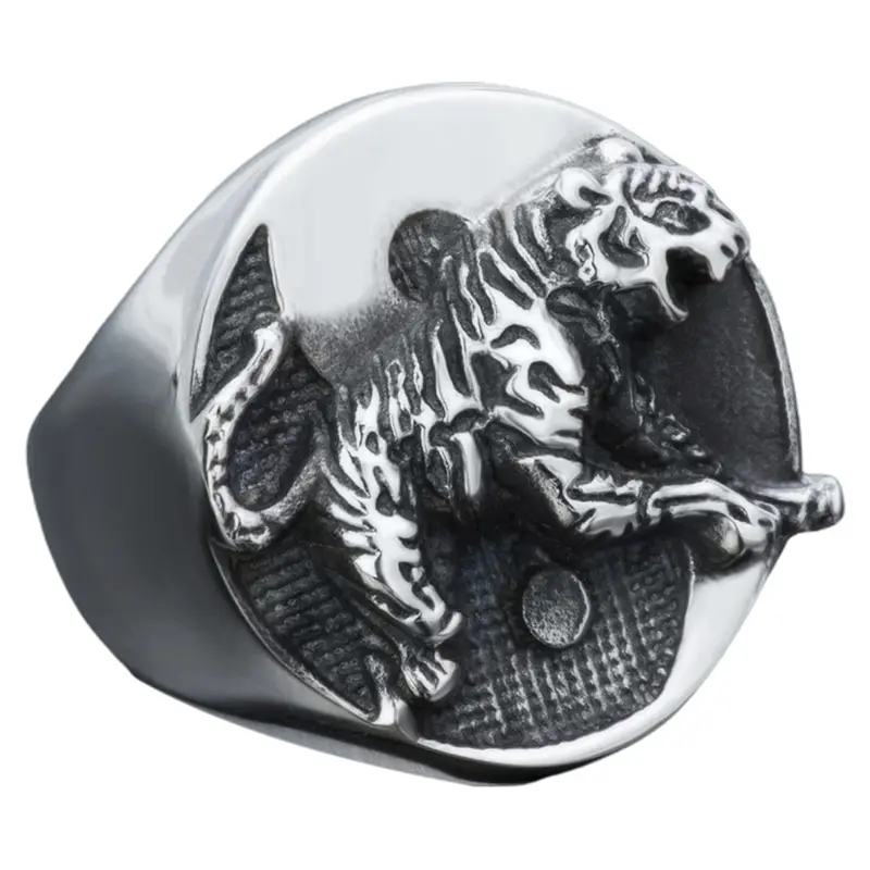 New Design Vintage Rings For Men Gothic Tiger Ring Classic Cool Lovers Men's Ring Jewelry
New Design Vintage Rings For Men Gothic Tiger Ring Classic Cool Lovers Men's Ring Jewelry