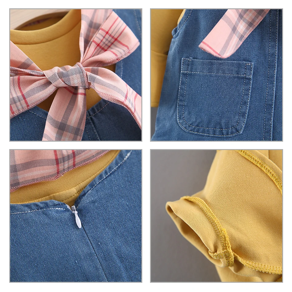 2020 Baby Spring Autumn Clothing Infant Baby Girl Kids Tops Shirt Plaid Strap Skirt Headband 3pcs Outfit Dress Sets 1-4 Years
2020 Baby Spring Autumn Clothing Infant Baby Girl Kids Tops Shirt Plaid Strap Skirt Headband 3pcs Outfit Dress Sets 1-4 Years