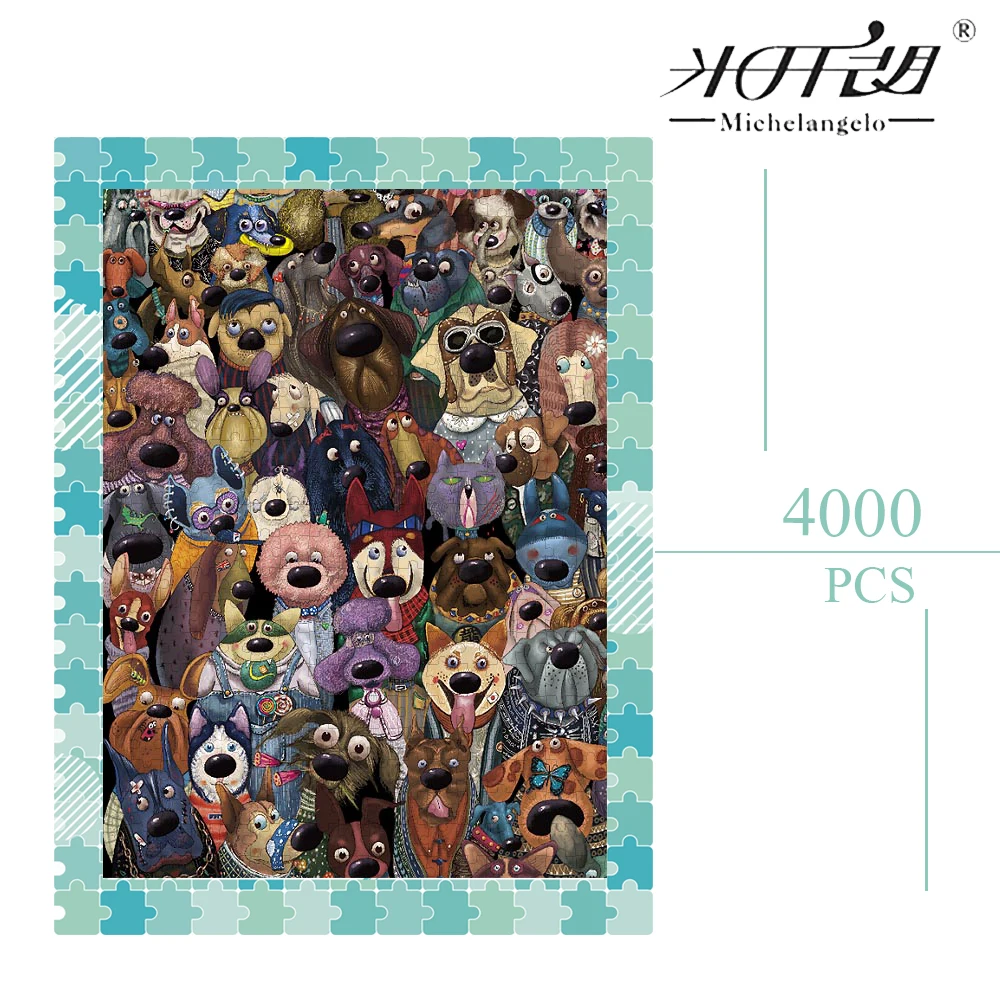 4000 Pieces Of Wooden Adult Puzzle Michelangelo Original Animal Dog Puzzle Holiday Gift Puzzle Decompression Toy
4000 Pieces Of Wooden Adult Puzzle Michelangelo Original Animal Dog Puzzle Holiday Gift Puzzle Decompression Toy