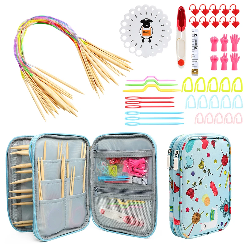 Circular Knitting Needles Set 12pcs Interchangeable Crochet Needles For Crochet Yarn Knitting Accessories Kit Bag For DIY Knit
Circular Knitting Needles Set 12pcs Interchangeable Crochet Needles For Crochet Yarn Knitting Accessories Kit Bag For DIY Knit