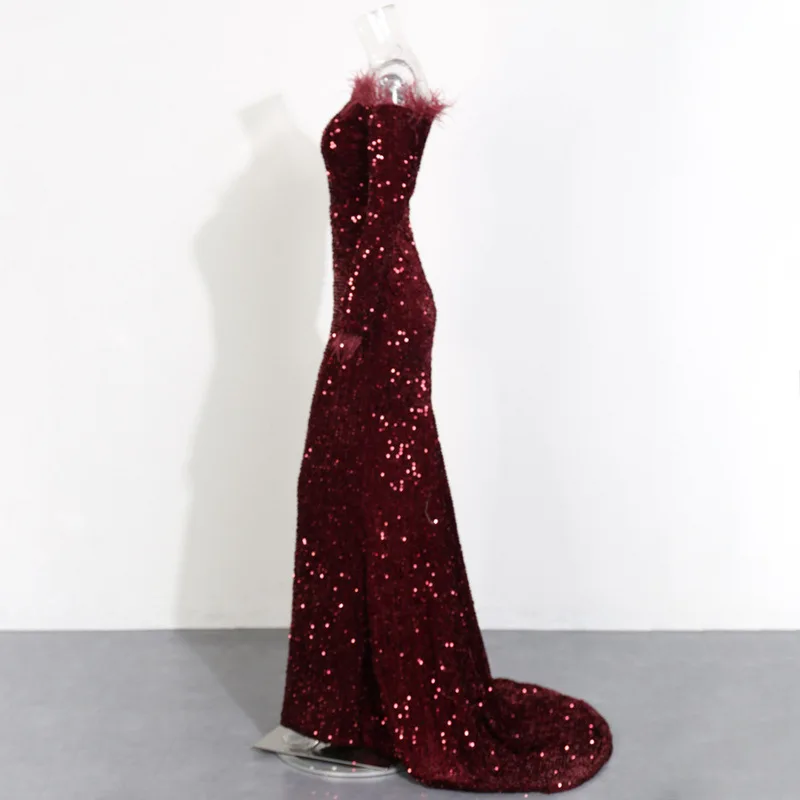 Lugentolo Womens Sexy Party Dress Off The Shoulder High Waist Slash Neck Feather Sequin Stitching Sheath 2020 New Long Dress
Lugentolo Womens Sexy Party Dress Off The Shoulder High Waist Slash Neck Feather Sequin Stitching Sheath 2020 New Long Dress