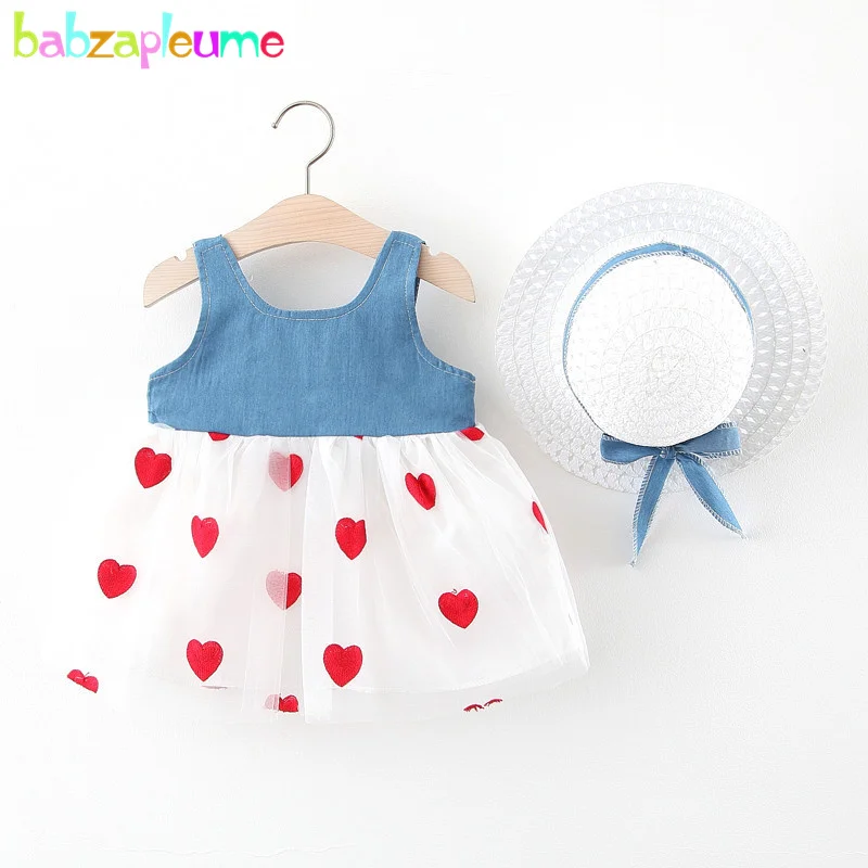 babzapleume Summer Newborn Baby Girl Clothes Korean Cute Big Bow Toddler Dresses Denim Mesh Sleeveless Princess Dress+Sunhat 011
babzapleume Summer Newborn Baby Girl Clothes Korean Cute Big Bow Toddler Dresses Denim Mesh Sleeveless Princess Dress+Sunhat 011