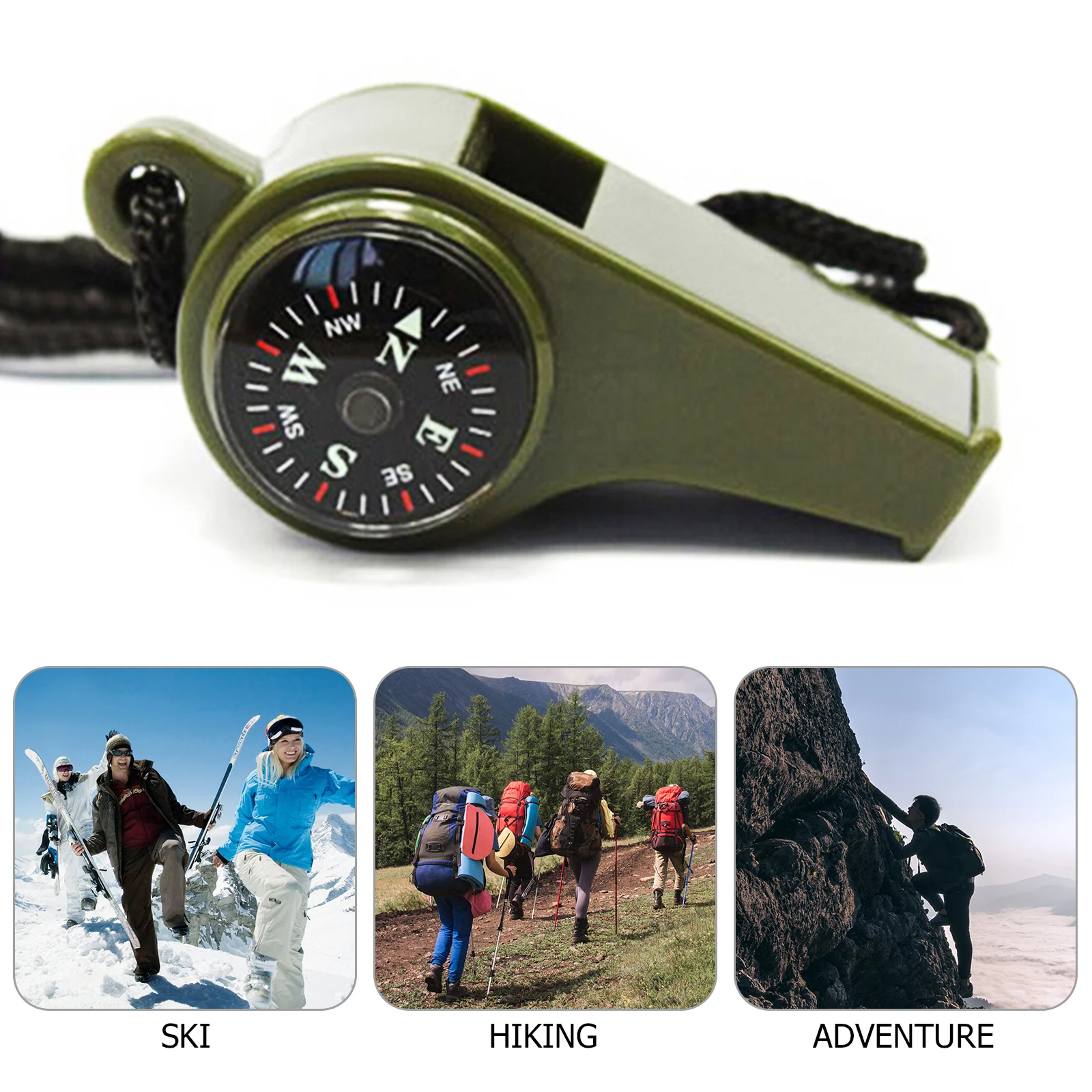 3 in 1 Outdoor Camping Hiking Emergency Survival Gear Whistle Compass Thermometer Team Gifts Sporting Goods Cheerleading whistle
3 in 1 Outdoor Camping Hiking Emergency Survival Gear Whistle Compass Thermometer Team Gifts Sporting Goods Cheerleading whistle