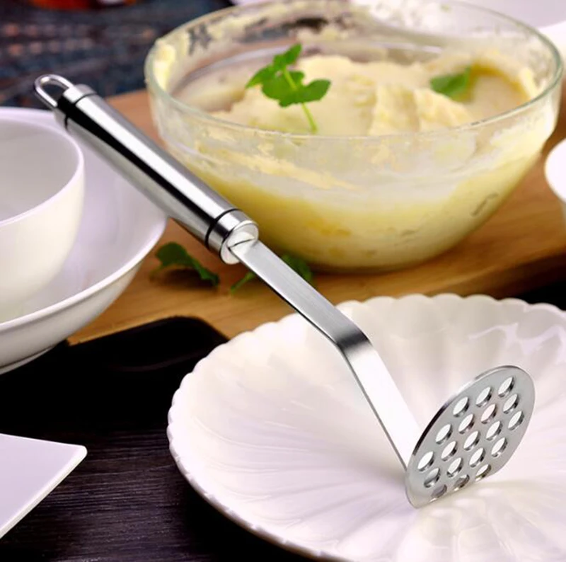 304 stainless steel potato manual mud presser pumpkin,sweet potato mash or a carrot and parsnip mash Kitchen press clay gadget
304 stainless steel potato manual mud presser pumpkin,sweet potato mash or a carrot and parsnip mash Kitchen press clay gadget