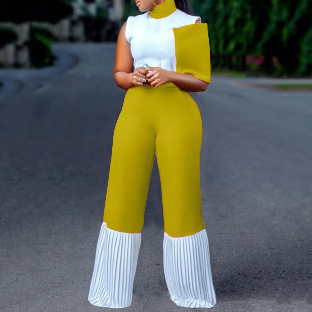 Elegant Wide Leg Jumpsuit Plus Size 3XL Brand Women Party Club Romper Bodysuit Office Lady 2021 Summer Sexy Patchwork Overalls
Elegant Wide Leg Jumpsuit Plus Size 3XL Brand Women Party Club Romper Bodysuit Office Lady 2021 Summer Sexy Patchwork Overalls