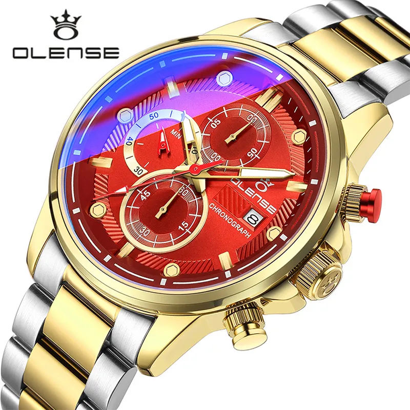 

Для мужчин наручные часы класса люкс Лидирующий бренд Бизнес кварцевые часы Для мужчин золото Нержавеющая сталь Часы для джентльмена Водо...