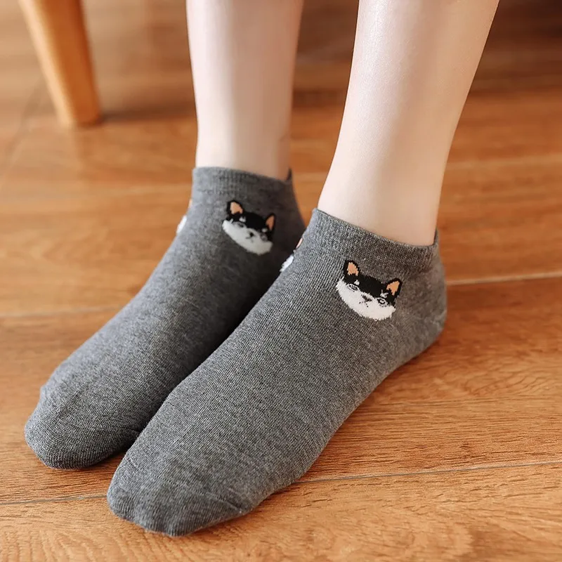Solid Cotton Ankle Socks Women Dogs Pattern Cute Animals Cartoon Female Short Socks Multicolor High Quality Girls Novlty Hosiery
Solid Cotton Ankle Socks Women Dogs Pattern Cute Animals Cartoon Female Short Socks Multicolor High Quality Girls Novlty Hosiery