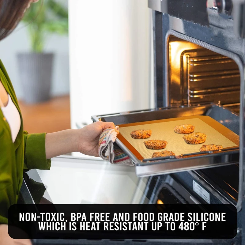 Silicone Baking Mats Set of 5 By AceProd Non Stick Reusable Baking Mats with Round and Square Silicone Cooking Mat
Silicone Baking Mats Set of 5 By AceProd Non Stick Reusable Baking Mats with Round and Square Silicone Cooking Mat