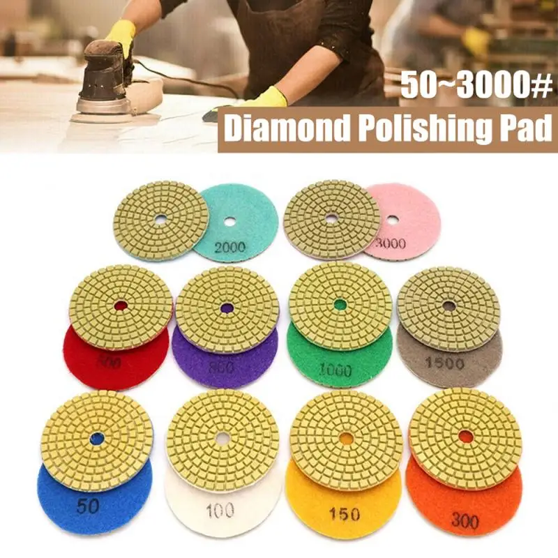Diamond Polishing Pads 3/4 Inch 80/100MM WetDry Granite Concrete Marble Glass Stone Sanding Polishing Woodworking Accessories
Diamond Polishing Pads 3/4 Inch 80/100MM WetDry Granite Concrete Marble Glass Stone Sanding Polishing Woodworking Accessories
