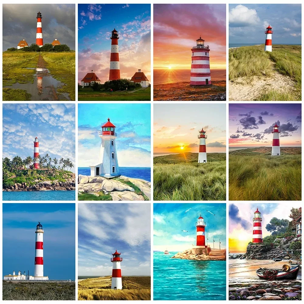 5D Diamond Embroidery Cross Stitch Lighthouse Diamond Painting Landscape Pictures of Rhinestones Home Decoration Handmade Gifts
5D Diamond Embroidery Cross Stitch Lighthouse Diamond Painting Landscape Pictures of Rhinestones Home Decoration Handmade Gifts