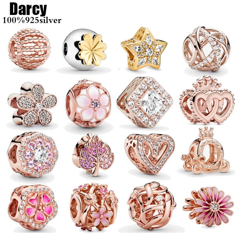 New Original 925 Sterling Silver Sparkling Freehand Heart Bead Charms Rose Gold Fit Pandora charm Bracelets Women DIY Jewelry
New Original 925 Sterling Silver Sparkling Freehand Heart Bead Charms Rose Gold Fit Pandora charm Bracelets Women DIY Jewelry