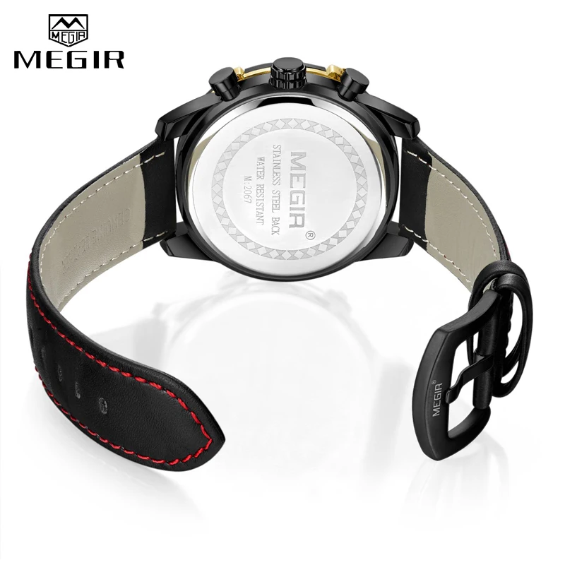 MEGIR Men's Watches Fashion Luxury Quartz Watch Men Leather Strap Waterproof Sport Military Wrist Watch Male Clock Reloj Hombre
MEGIR Men's Watches Fashion Luxury Quartz Watch Men Leather Strap Waterproof Sport Military Wrist Watch Male Clock Reloj Hombre