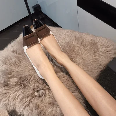 2020 New Arrivial Fashion Mature Thick-heel Square-heel Genuine Leather Shoes Square Toe Slip-On Shallow Mouth High-heel Pumps 
2020 New Arrivial Fashion Mature Thick-heel Square-heel Genuine Leather Shoes Square Toe Slip-On Shallow Mouth High-heel Pumps