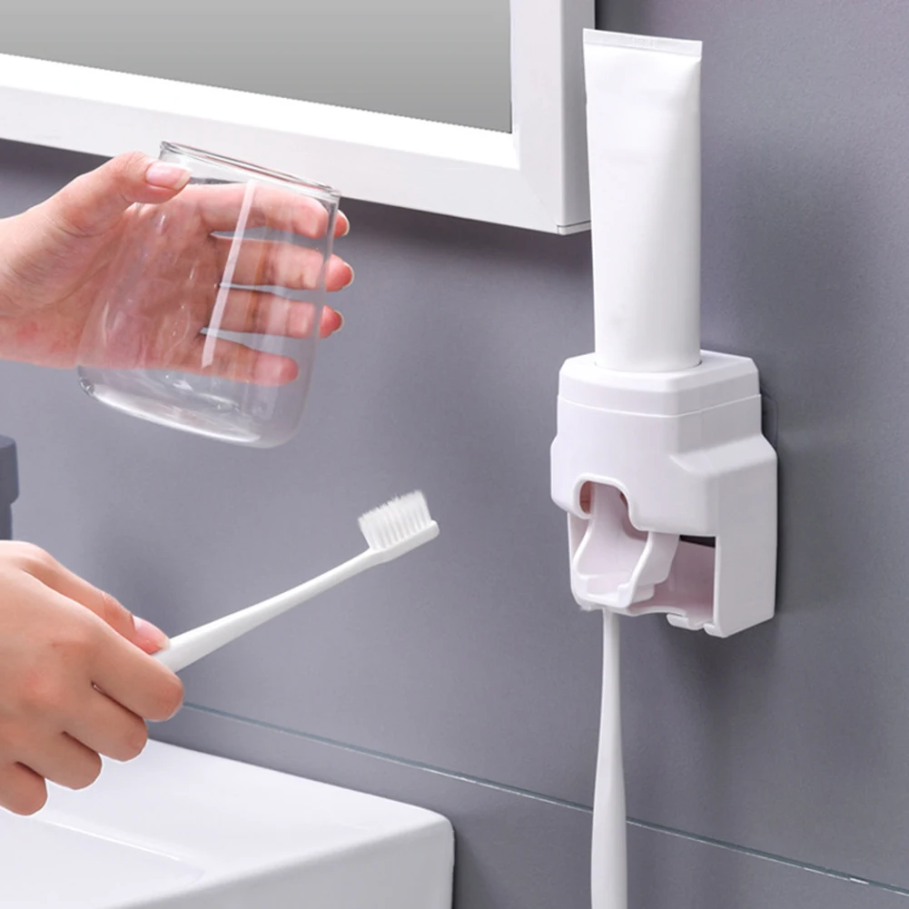1Pcs Home Toothpaste Dispenser and Brush Holders Wall Mounted Automatic Toothpaste Squeezer Bathrooom Accessories
1Pcs Home Toothpaste Dispenser and Brush Holders Wall Mounted Automatic Toothpaste Squeezer Bathrooom Accessories