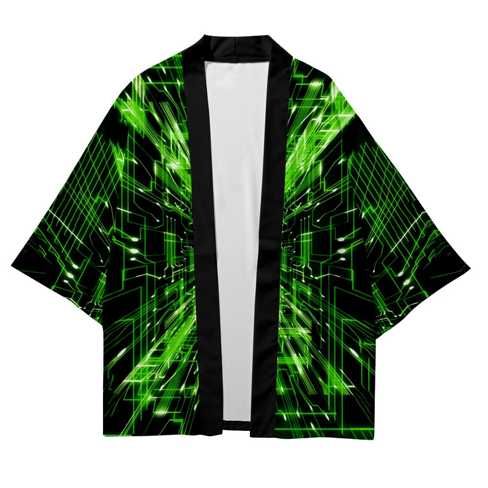 2021 new visual graphics 3D printing three-quarter sleeve cardigan kimono loose large size trendy men's kimono
2021 new visual graphics 3D printing three-quarter sleeve cardigan kimono loose large size trendy men's kimono