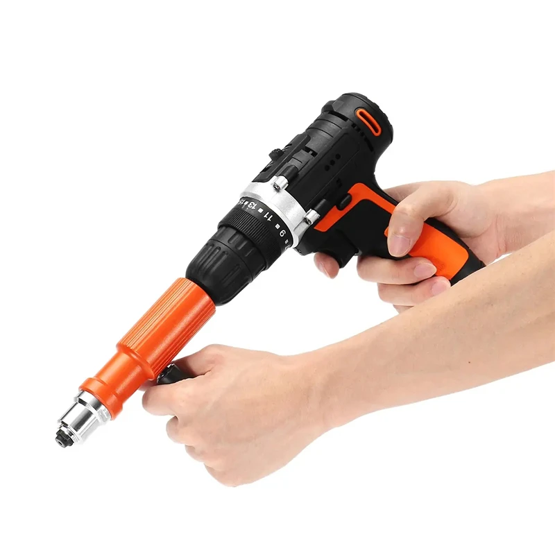 Upgraded Electric Rivet Nut Gun Cordless Riveting Tool Drill Adapter for Electric Drill And 100Pcs 3.2mm Rivets 
Upgraded Electric Rivet Nut Gun Cordless Riveting Tool Drill Adapter for Electric Drill And 100Pcs 3.2mm Rivets