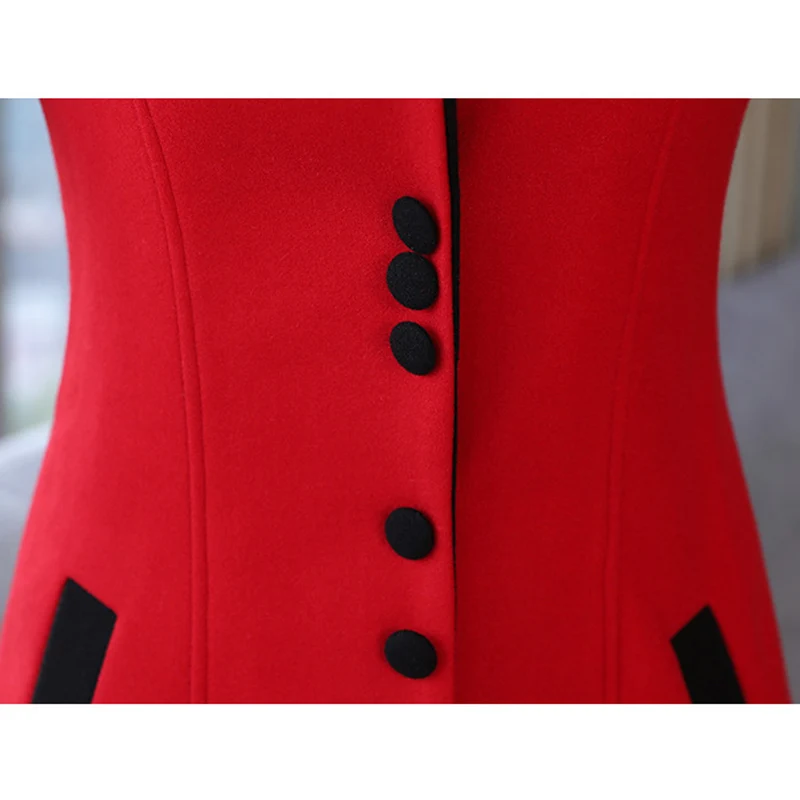 2019 Fashion Autumn Winter X-long Woolen Coat Women Slim Elegant Outerwear Female Spring Woolen Blends Solid color Jackets A2945
2019 Fashion Autumn Winter X-long Woolen Coat Women Slim Elegant Outerwear Female Spring Woolen Blends Solid color Jackets A2945
