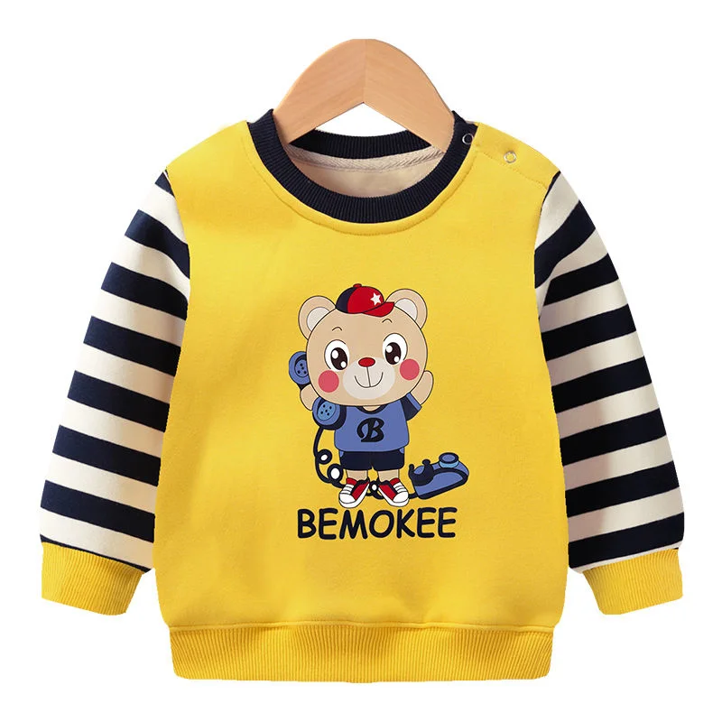 2021 Autumn Winter New Children's Plush Sweater Clothing Plush Jacket Cartoon Stripe Casual Top Kids Long Sleeve Casual Korean
2021 Autumn Winter New Children's Plush Sweater Clothing Plush Jacket Cartoon Stripe Casual Top Kids Long Sleeve Casual Korean