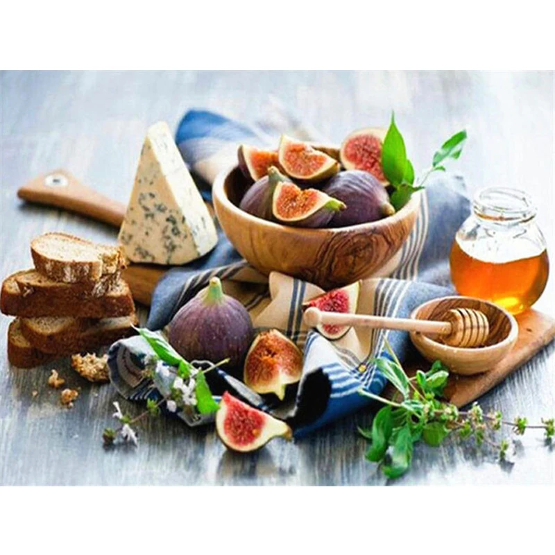 Full Square/Round Diamond Painting Kitchen Bread Cake Fruit Landscape Handmade Gift Diamond Embroidery Home Decoration
Full Square/Round Diamond Painting Kitchen Bread Cake Fruit Landscape Handmade Gift Diamond Embroidery Home Decoration