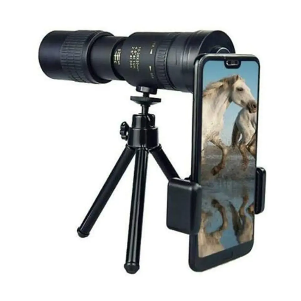 4K 10-300X40mm Super Telephoto Zoom Monocular Telescope with BAK4 Prism Lens for Beach Travel Outdoor Activities Sports
4K 10-300X40mm Super Telephoto Zoom Monocular Telescope with BAK4 Prism Lens for Beach Travel Outdoor Activities Sports