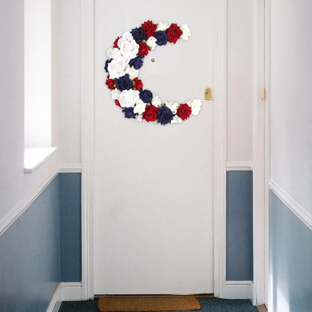 Independence Day Wreath Dried Flowers Wall Decoration Pendant 40x40cm Rose Housewarming Gift Moon Shaped Simulation Garland
Independence Day Wreath Dried Flowers Wall Decoration Pendant 40x40cm Rose Housewarming Gift Moon Shaped Simulation Garland