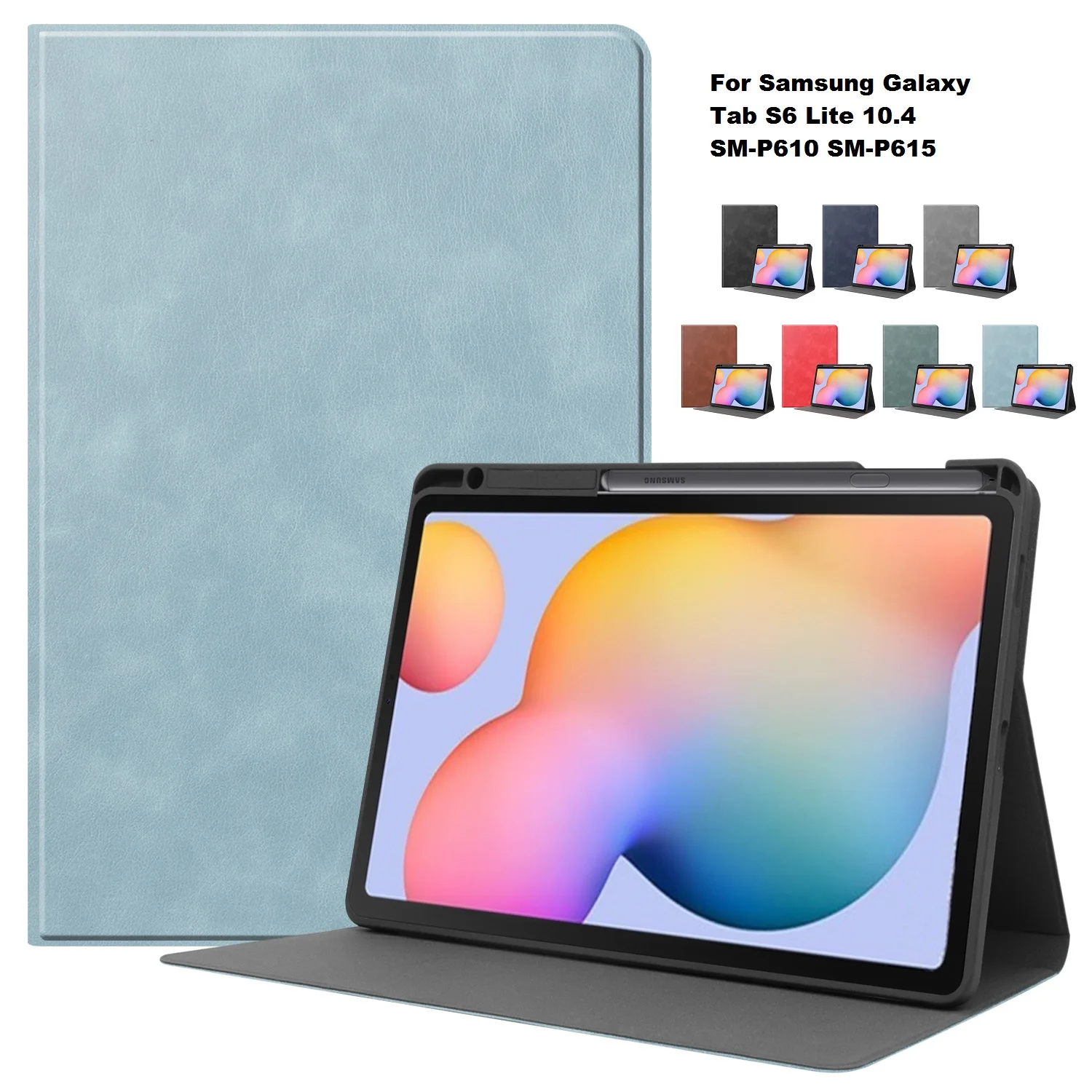 2020 case For Samsung Galaxy Tab S6 Lite 10.4 Pencil Holder for Samsung SM-P610 P615 PU Leather Stand Cover Tablet Shell
2020 case For Samsung Galaxy Tab S6 Lite 10.4 Pencil Holder for Samsung SM-P610 P615 PU Leather Stand Cover Tablet Shell