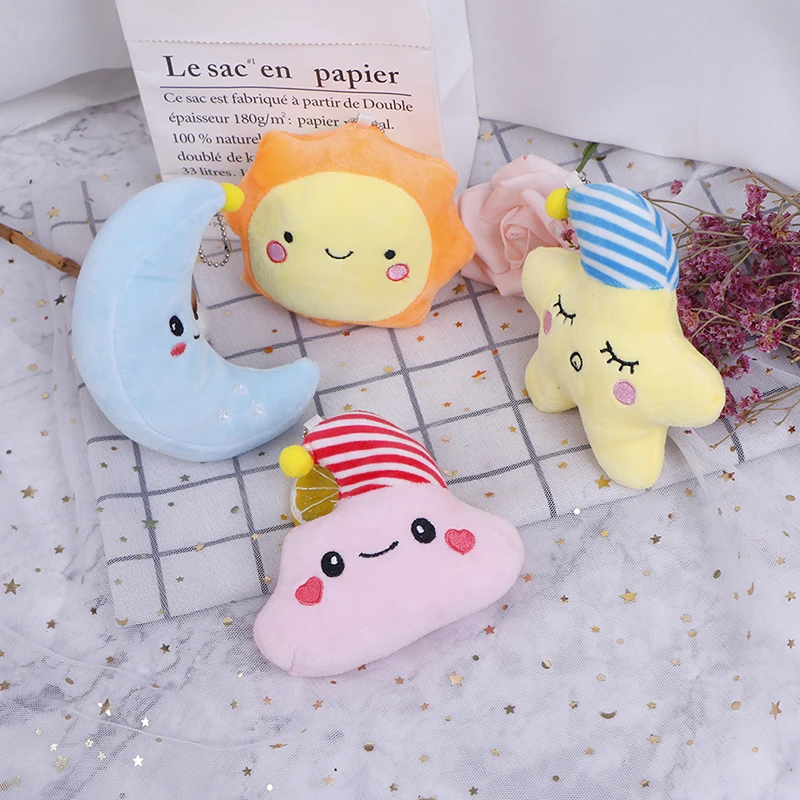 New 1PC Cartoon Star Moon Sun White Cloud Plush Pendant Soft Stuffed Toys For Bbay Gift
New 1PC Cartoon Star Moon Sun White Cloud Plush Pendant Soft Stuffed Toys For Bbay Gift