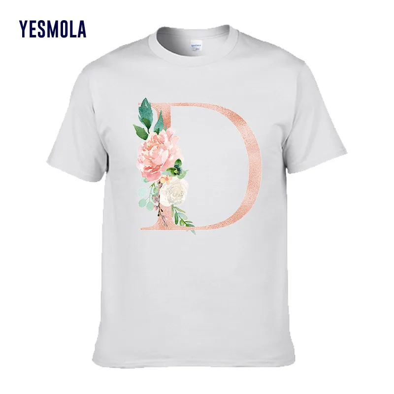 Printing Flower Letter "D" Custom Fashion Short-sleeved Women's High Quality Short Sleeve Clothes Summer Custom T-shirts
Printing Flower Letter "D" Custom Fashion Short-sleeved Women's High Quality Short Sleeve Clothes Summer Custom T-shirts