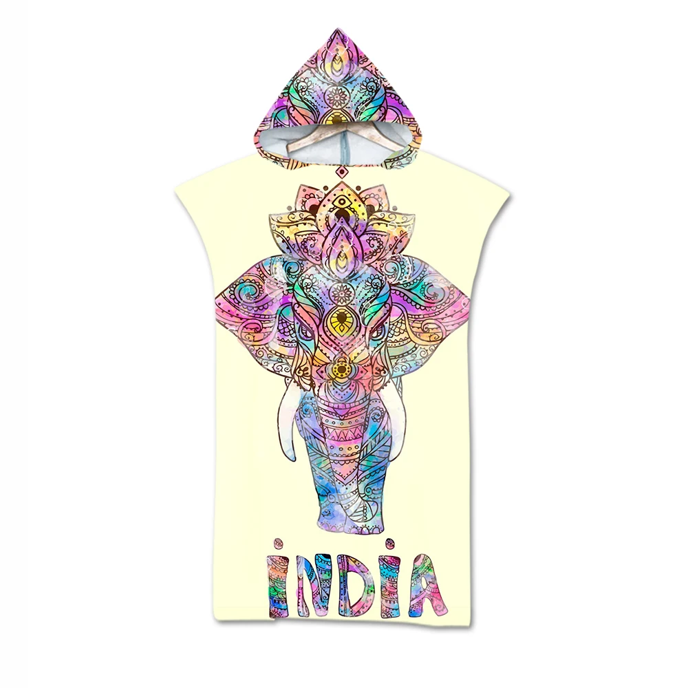 Fashion Adult Beach Towel Abstract Elephant Printed Hooded Bath Towel Quick Drying Soft Bathrobe for Beach Surf Swim Change Rob
Fashion Adult Beach Towel Abstract Elephant Printed Hooded Bath Towel Quick Drying Soft Bathrobe for Beach Surf Swim Change Rob