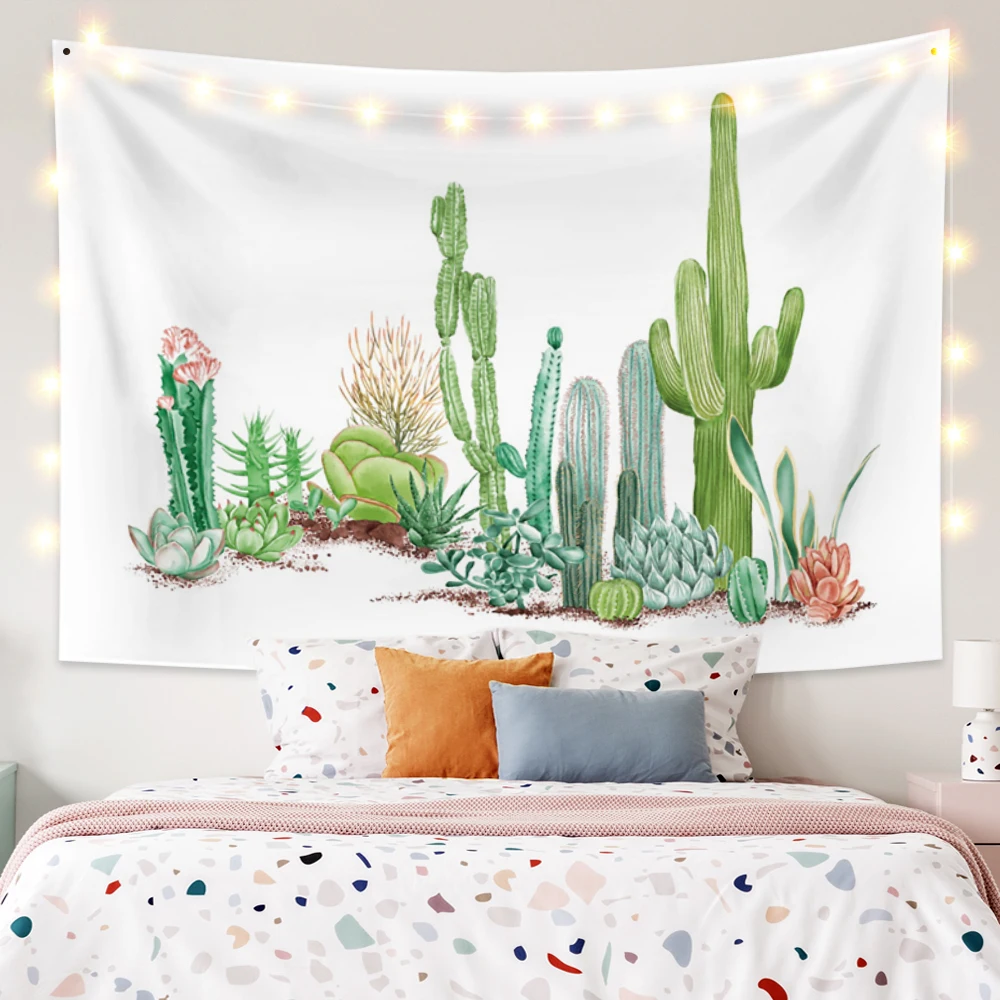 Tropical Cactus Tapestry Cartoon Succulent Plant Fashion Wall Hanging Bedroom Dorm Boho Summer Party Decoration Picnic Beach Mat
Tropical Cactus Tapestry Cartoon Succulent Plant Fashion Wall Hanging Bedroom Dorm Boho Summer Party Decoration Picnic Beach Mat