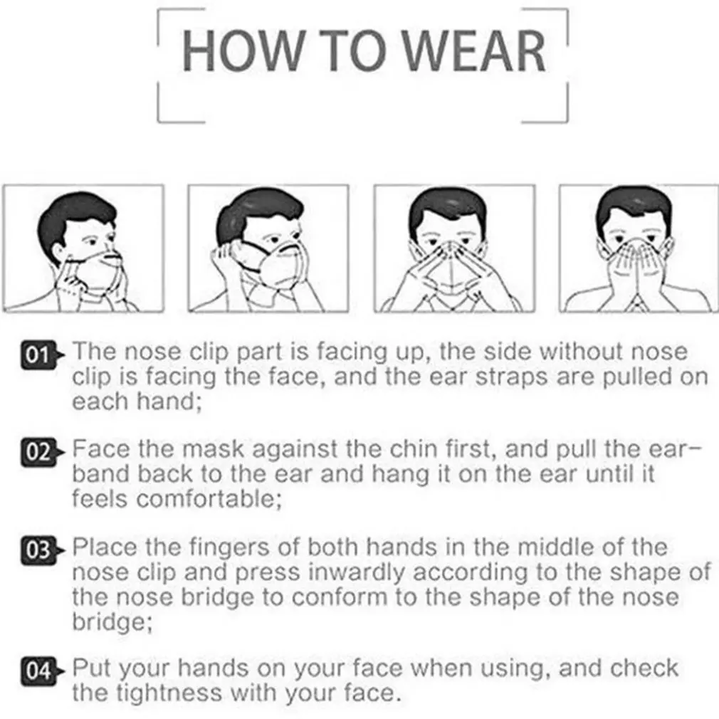 50 Pieces KN95 Black White Mask 5 Layers CE FFP2 Dust Masks Face Protective Mascarillas Filter Respirator Reusable Mouth Mask
50 Pieces KN95 Black White Mask 5 Layers CE FFP2 Dust Masks Face Protective Mascarillas Filter Respirator Reusable Mouth Mask