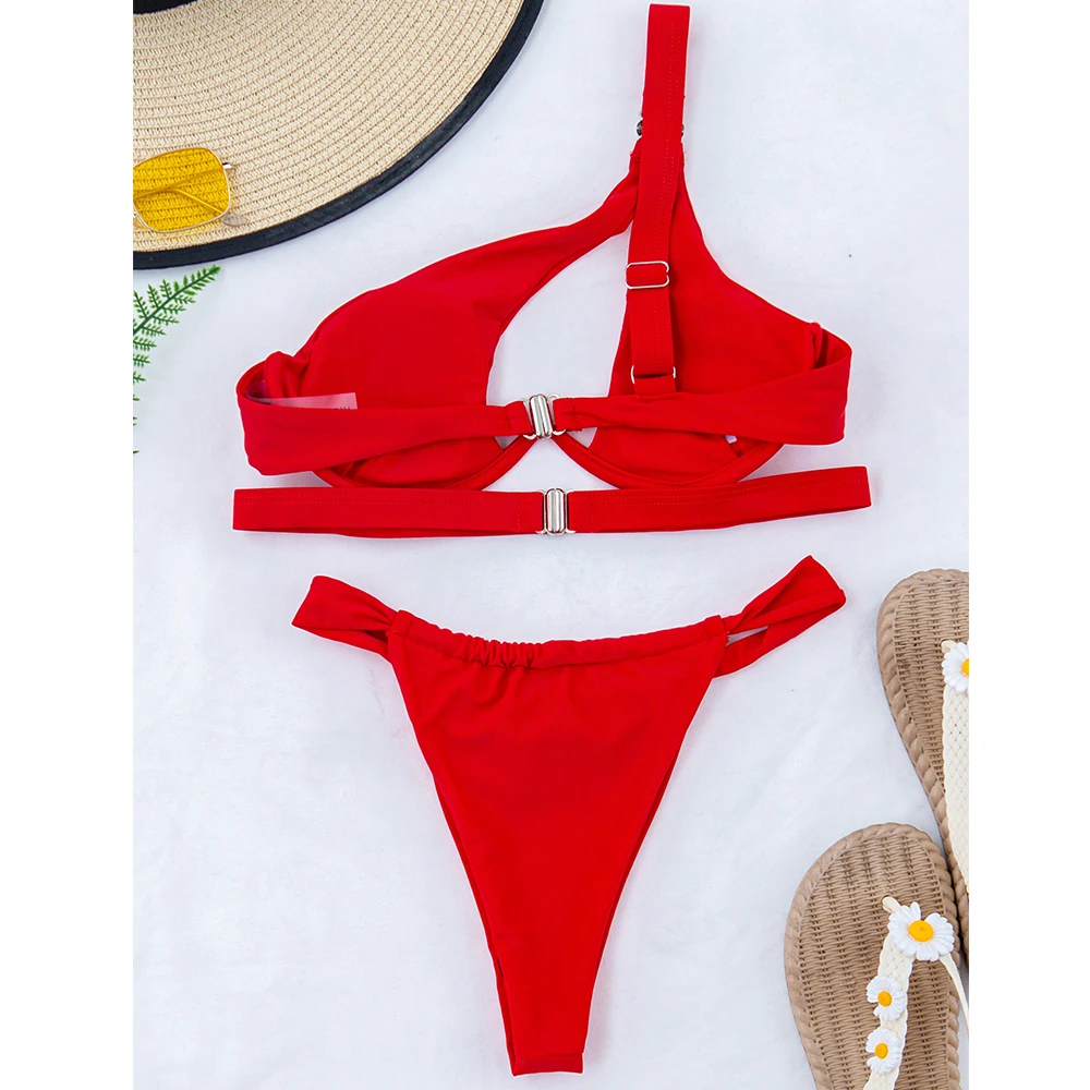 2021 NEW Sexy Hollow Out Swimwear Women One Shoulder Swimsuit Female Two Pieces Bikini Bathing Suit Swim Lady
2021 NEW Sexy Hollow Out Swimwear Women One Shoulder Swimsuit Female Two Pieces Bikini Bathing Suit Swim Lady