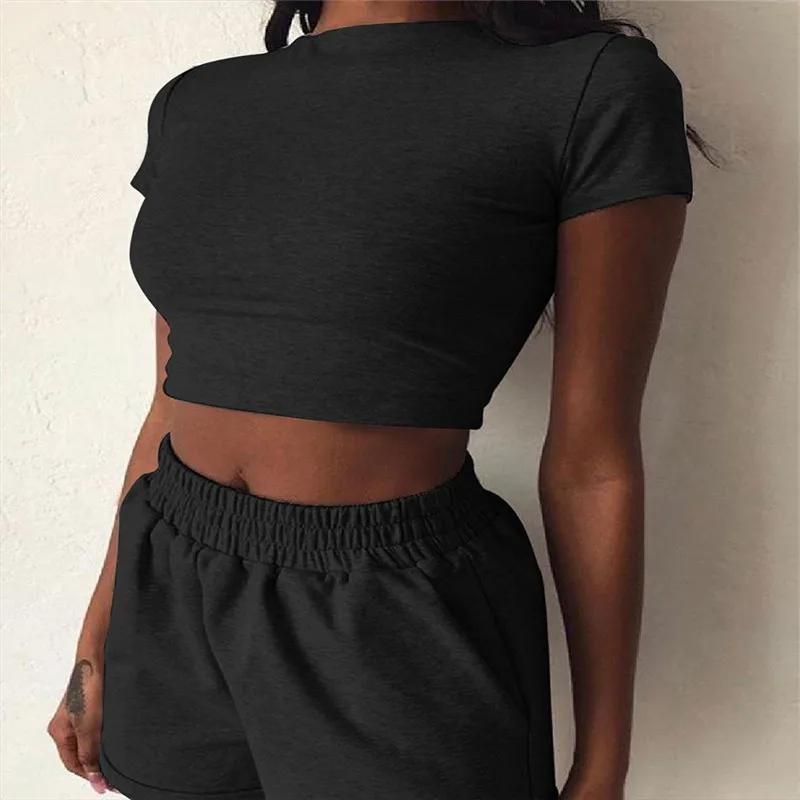 Polychromatic 2020 Turtleneck Two-piece Women Shorts Set Casual Short sleeve women Tracksuit female suits summer sport suit
Polychromatic 2020 Turtleneck Two-piece Women Shorts Set Casual Short sleeve women Tracksuit female suits summer sport suit