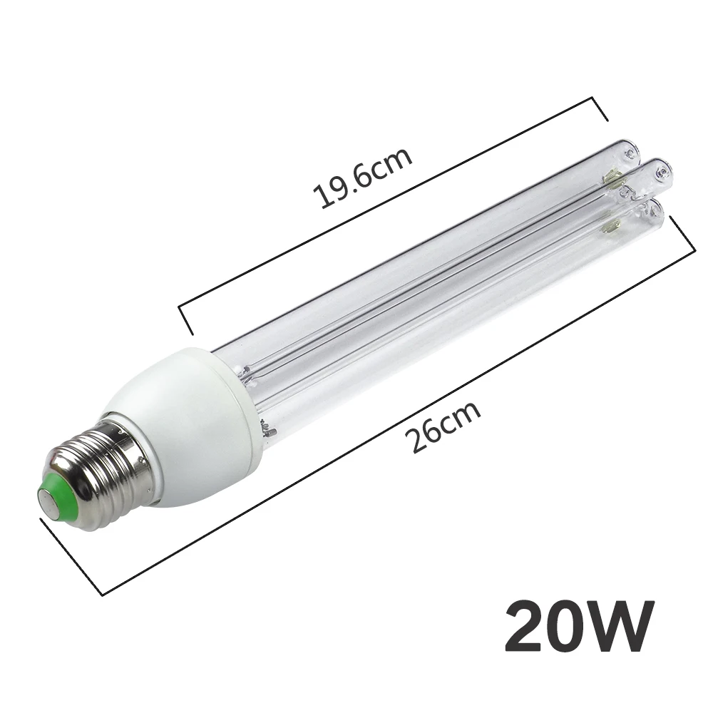 15W 20W E27 UVC Ultraviolet UV Light Tube Bulb Disinfection Lamp Ozone Sterilization Mites Lights Germicidal Lamp Bulb AC220V
15W 20W E27 UVC Ultraviolet UV Light Tube Bulb Disinfection Lamp Ozone Sterilization Mites Lights Germicidal Lamp Bulb AC220V