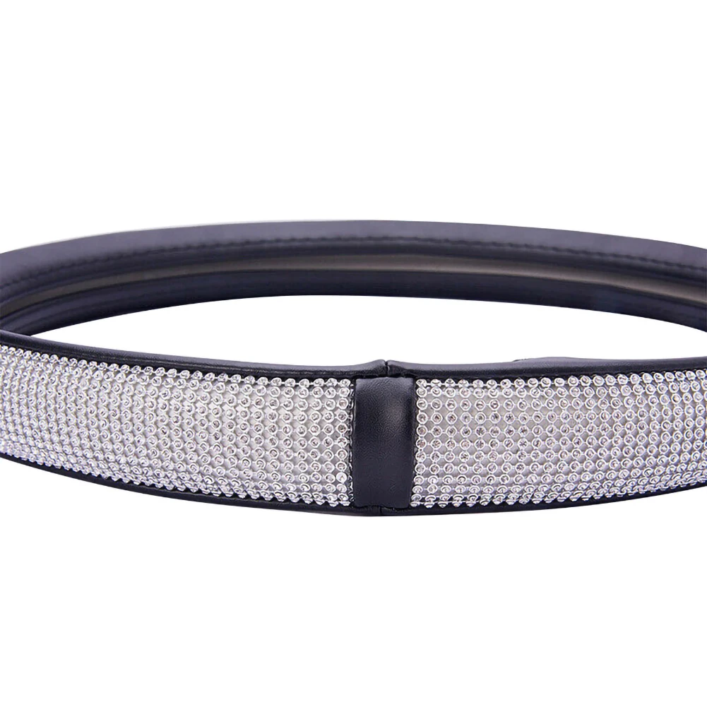 38cm 15" Bling Rhinestone Diamond Car Steering Wheel Cover Universal Car Interior Accessories
38cm 15" Bling Rhinestone Diamond Car Steering Wheel Cover Universal Car Interior Accessories