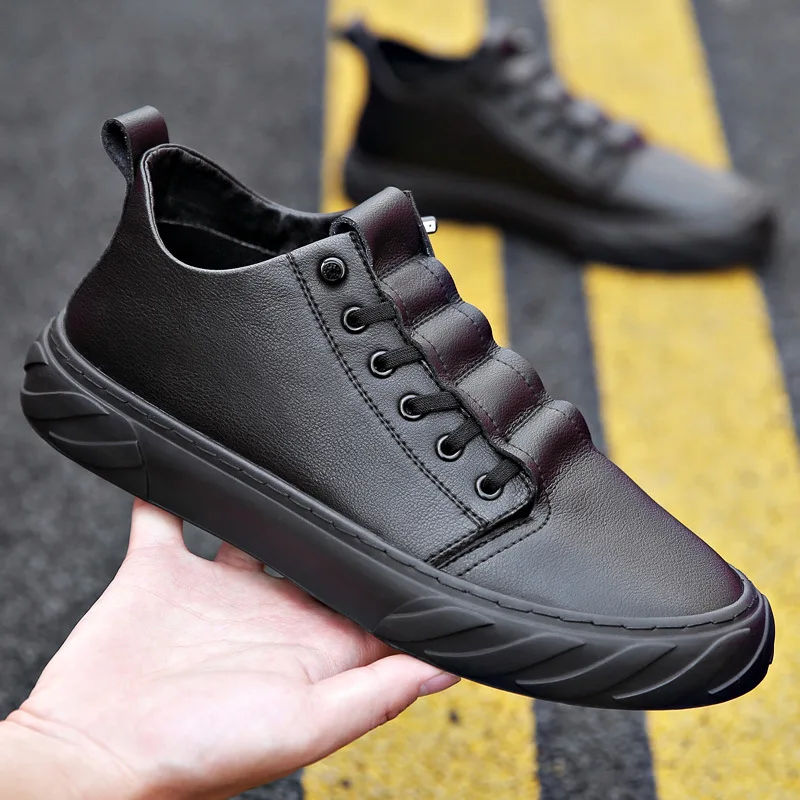 Men Leather Casual Shoes 2019 Fashion Solid Color Men Vulcanized Shoes Lace-up White Casual Shoes Men Sneakers N10-58
Men Leather Casual Shoes 2019 Fashion Solid Color Men Vulcanized Shoes Lace-up White Casual Shoes Men Sneakers N10-58
