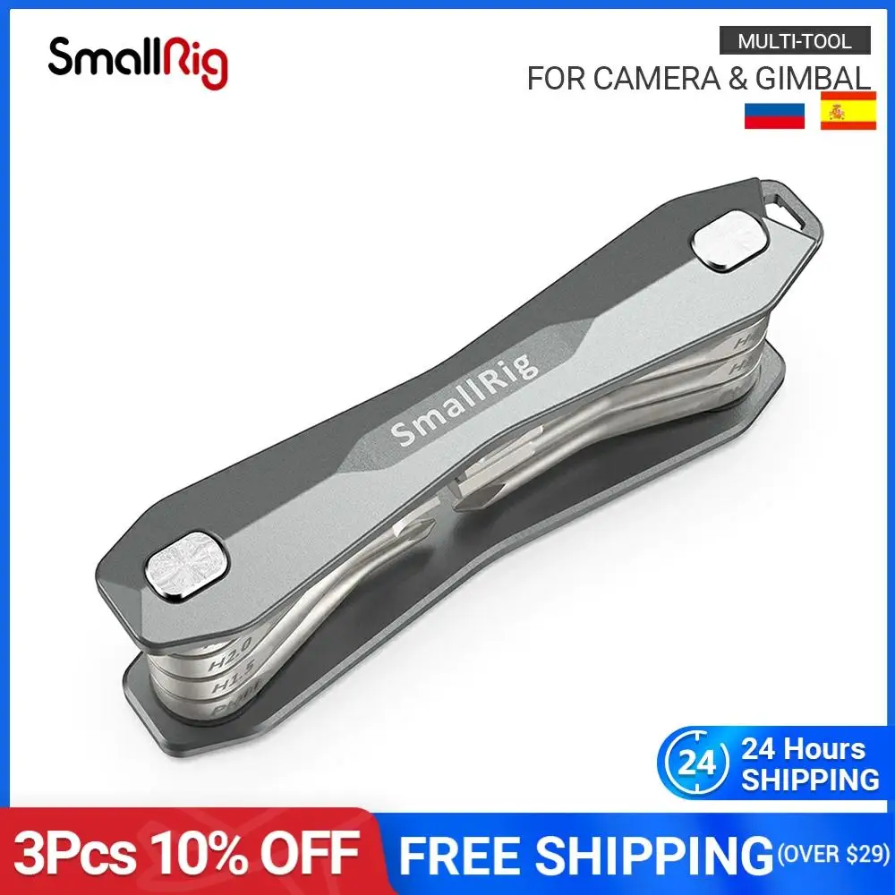 SmallRig Folding Tool Set with Flat Head Screwdriver +Allen Wrench + Phillips Head Screwdriver For Camera/Gimbal Stabilizer-2432
SmallRig Folding Tool Set with Flat Head Screwdriver +Allen Wrench + Phillips Head Screwdriver For Camera/Gimbal Stabilizer-2432