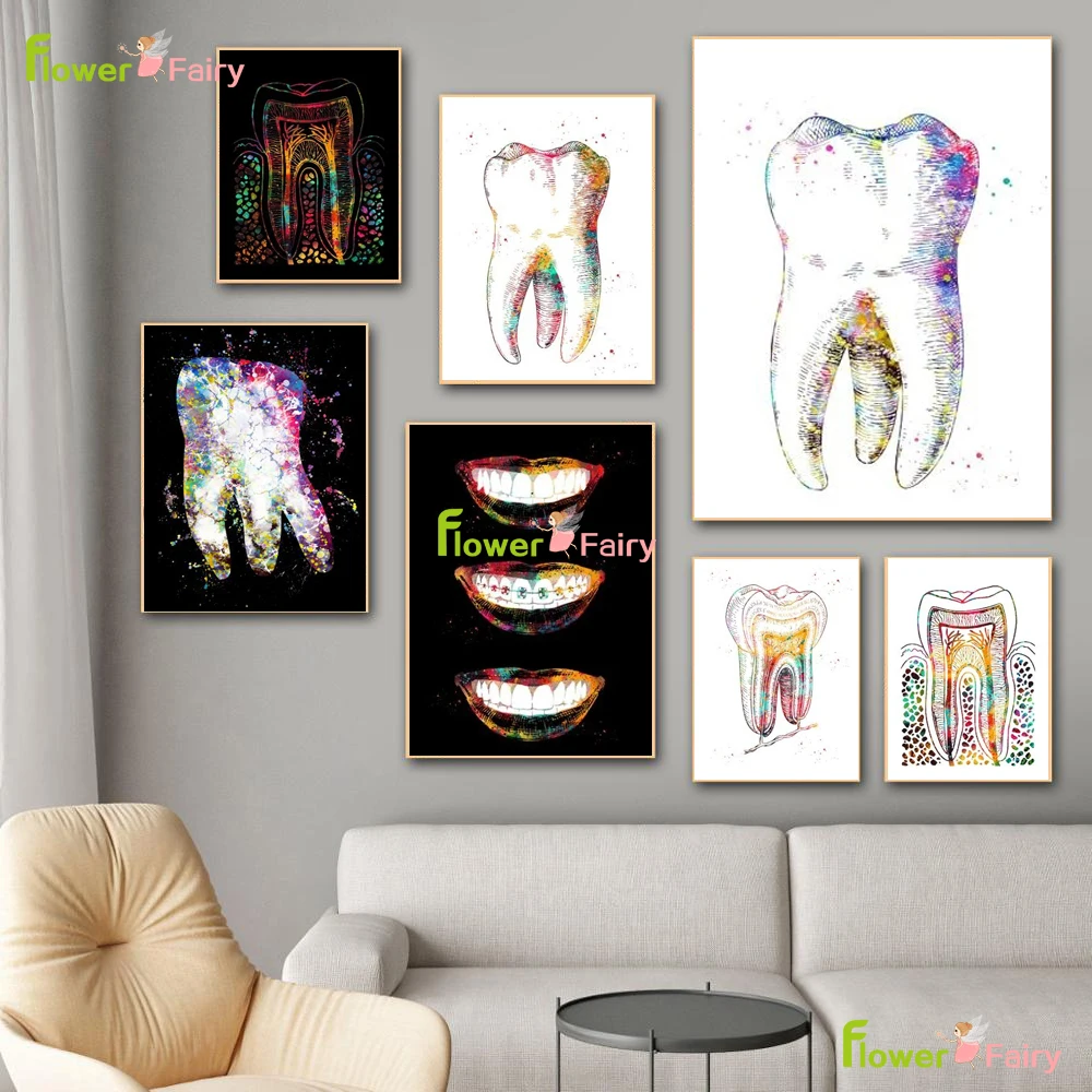 Colorful Tooth Art Nordic Poster Wall Art Canvas Painting Dental Hospital Posters Cuadros Wall Pictures For Living Room Unframed
Colorful Tooth Art Nordic Poster Wall Art Canvas Painting Dental Hospital Posters Cuadros Wall Pictures For Living Room Unframed